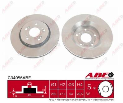 Диск тормозной перед Great Wall HAVAL H6 ABE 3501011XKZ16A