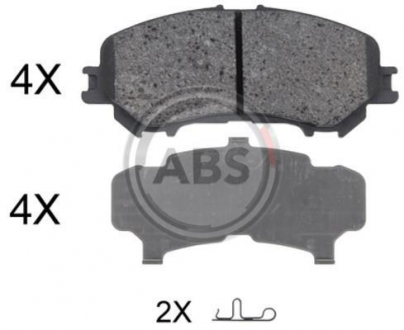 Тормозные колодки дисковые 1 комплект A.B.S. ABS 35045