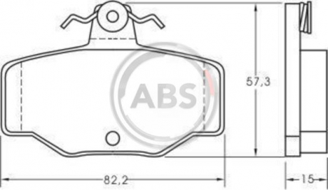 Тормозные колодки дисковые 1 комплект A.B.S. ABS 36741