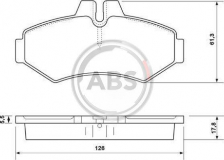 Гальмівні колодки дискові 1 комплект A.B.S. ABS 37124
