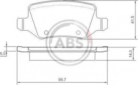 Тормозные колодки дисковые 1 комплект A.B.S. ABS 37146 (фото 1)