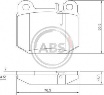 Тормозные колодки дисковые 1 комплект A.B.S. ABS 37194