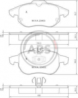 Колодка торм. диск. FіAT / OPEL / SAAB CROMA / VECTRA C / SіGNUM / 9-3 передній ABS 37300