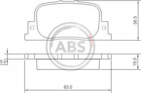 Тормозные колодки дисковые 1 комплект A.B.S. ABS 37330 (фото 1)