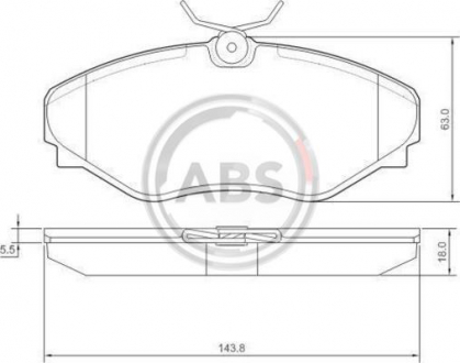 Гальмівні колодки дискові A.B.S. ABS 37342