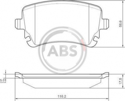 Гальмівні колодки дискові 1 комплект A.B.S. ABS 37366 (фото 1)