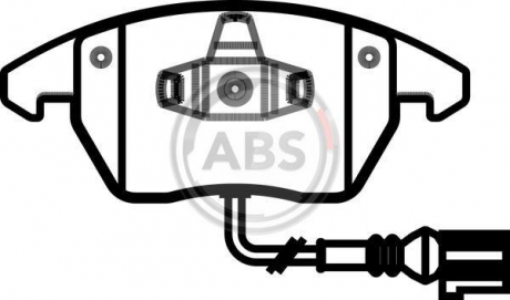 Тормозные колодки дисковые 1 комплект A.B.S. ABS 37414