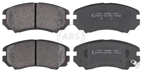 Колодка торм. диск. HYUNDAі/KIA COUPE/TUCSON/SONATA/SOUL передний ABS 37423