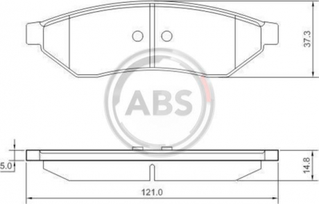 Гальмівні колодки дискові A.B.S. ABS 37438