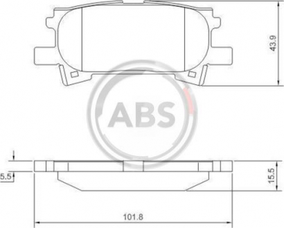 Гальмівні колодки дискові 1 комплект A.B.S. ABS 37459