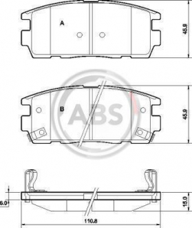 Тормозные колодки дисковые 1 комплект A.B.S. ABS 37583 (фото 1)