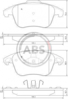 Гальмівні колодки дискові A.B.S. ABS 37599