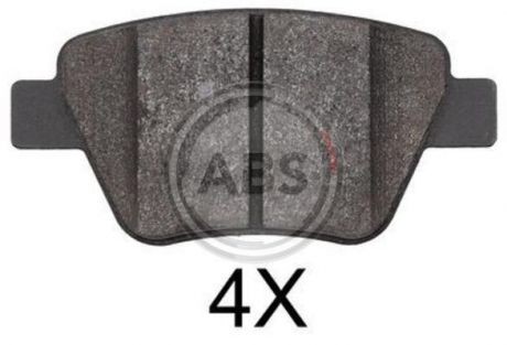 Тормозные колодки дисковые 1 комплект A.B.S. ABS 37784