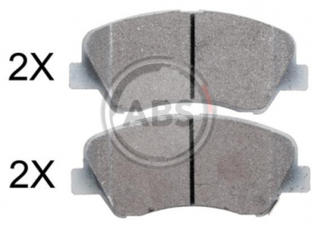 Гальмівні колодки дискові 1 комплект A.B.S. ABS 37930 (фото 1)