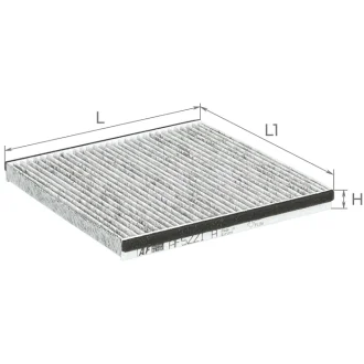Фильтр салона GEELY MK2 10- угольный ALPHA FILTER AF5221a