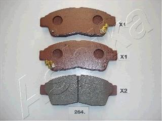 Колодки тормозные дисковые передние TOYOTA CARINA ASHIKA 50-02-264 (фото 1)