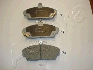 Колодки гальмівні дискові передні HONDA CIVIC ASHIKA 50-04-427 (фото 1)