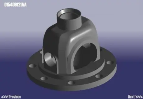 Корпус диференціала КПП Chery Amulet Aftermarket 015409121AA (фото 1)