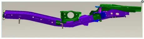 Лонжерон задний R EC-7 Aftermarket 106200226202