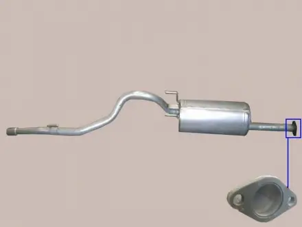 Глушитель (прямой флянец) Great Wall Safe F1 Aftermarket 1201010-F00