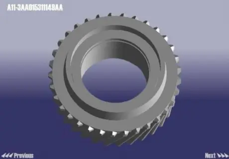 Шестерня 4-й передачи КПП Chery Amulet Aftermarket A11-3AA015311149AA