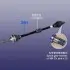Привод (полуось) R 1 3L c ABS Chery Beat Aftermarket S18D-2203020 (фото 1)