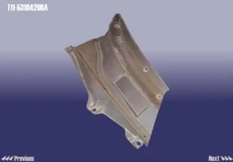 Накладка стекла лобового нижняя R Chery Tiggo Aftermarket T11-5310420BA
