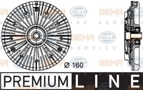 Вискомуфта MB Sprinter OM601 / 602 2.3 / 2.9D -06 (Premium Line! OE) BEHR 8MV376732-071 (фото 1)