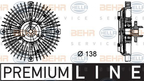 Вискомуфта A4 / A6 / Superb / Passat 1.6-2.0 94-08 (Premium Line! OE) BEHR 8MV376732-221 (фото 1)