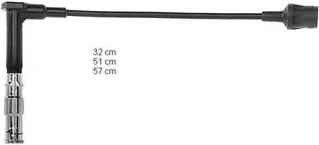 Комплект кабелів високовольтних BERU ZEF641 (фото 1)