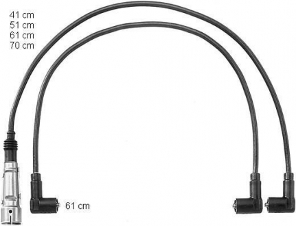 Комплект кабелей высоковольтных BERU ZEF716