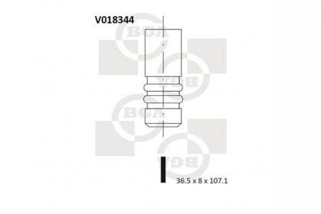 Клапан двигателя BGA V018344
