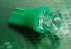 Лампа светодиодная T10 1led вогнутый зеленый BLOOM BL-L0201-green (фото 1)