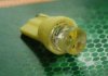 Лампа светодиодная T10 1led вогнутый желтый BLOOM BL-L0201-yellow (фото 1)
