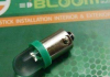 Лампа світлодіодна BA9S 1led круглий зелений BLOOM BL-L0205-green (фото 1)