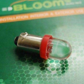 Лампа светодиодная BA9S 1led круглый красный BLOOM BL-L0205-red (фото 1)