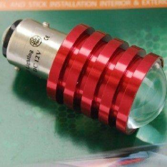 Лампа светодиодная 1156-1x2W lens(B2) красный BLOOM DPT201601H2-lensB2-red (фото 1)