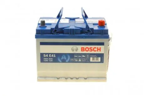 Акумулятор 72Ah-12v EFB (S4E41) (261x175x219),R,EN760 Азия R+правый BOSCH 0092S4E410