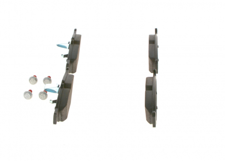 Комплект тормозных колодок, дисковый тормоз BOSCH 0986494002 (фото 1)
