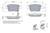 Колодки тормозные задние Geely EX7 BOSCH 101402006059 (фото 6)