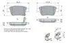 Колодки тормозные задние Geely EX7 BOSCH 101402006059 (фото 6)