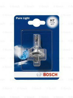 Лампа накаливания 12V 55W H7 PURE LIGHT (blister 1 шт) BOSCH 1987301012