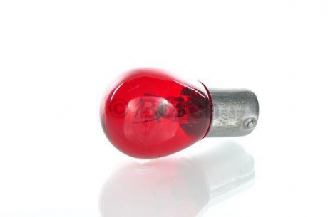 Лампа P21W 12V красный BA15s - кратн. 10 шт BOSCH 1987302262 (фото 1)