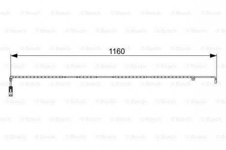Сигнализатор, износ тормозных колодок BOSCH 1987473055 (фото 1)