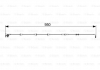 Сигнализатор, износ тормозных колодок BOSCH 1987473564 (фото 6)