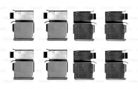 Монтажний комплект гальмівних колодок BOSCH 1987474605 (фото 1)
