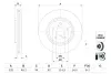 Диск тормозной передний TOYOTA BZ4X BOSCH 435120R070 (фото 1)