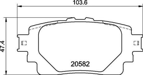 Колодки тормозные передние TOYOTA BZ4X BREMBO 04465-78020