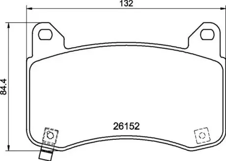 Колодки тормозные передние Tesla Model Y BREMBO 8008284-00-B