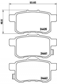 Тормозные колодки дисковые BREMBO P28072 (фото 1)
